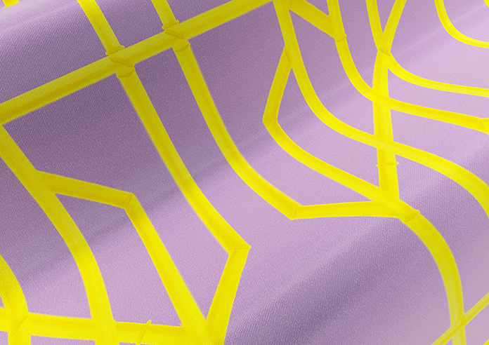 Bamboo Candy, Yellow Lilac - Made To Measure Curtains - Image 4